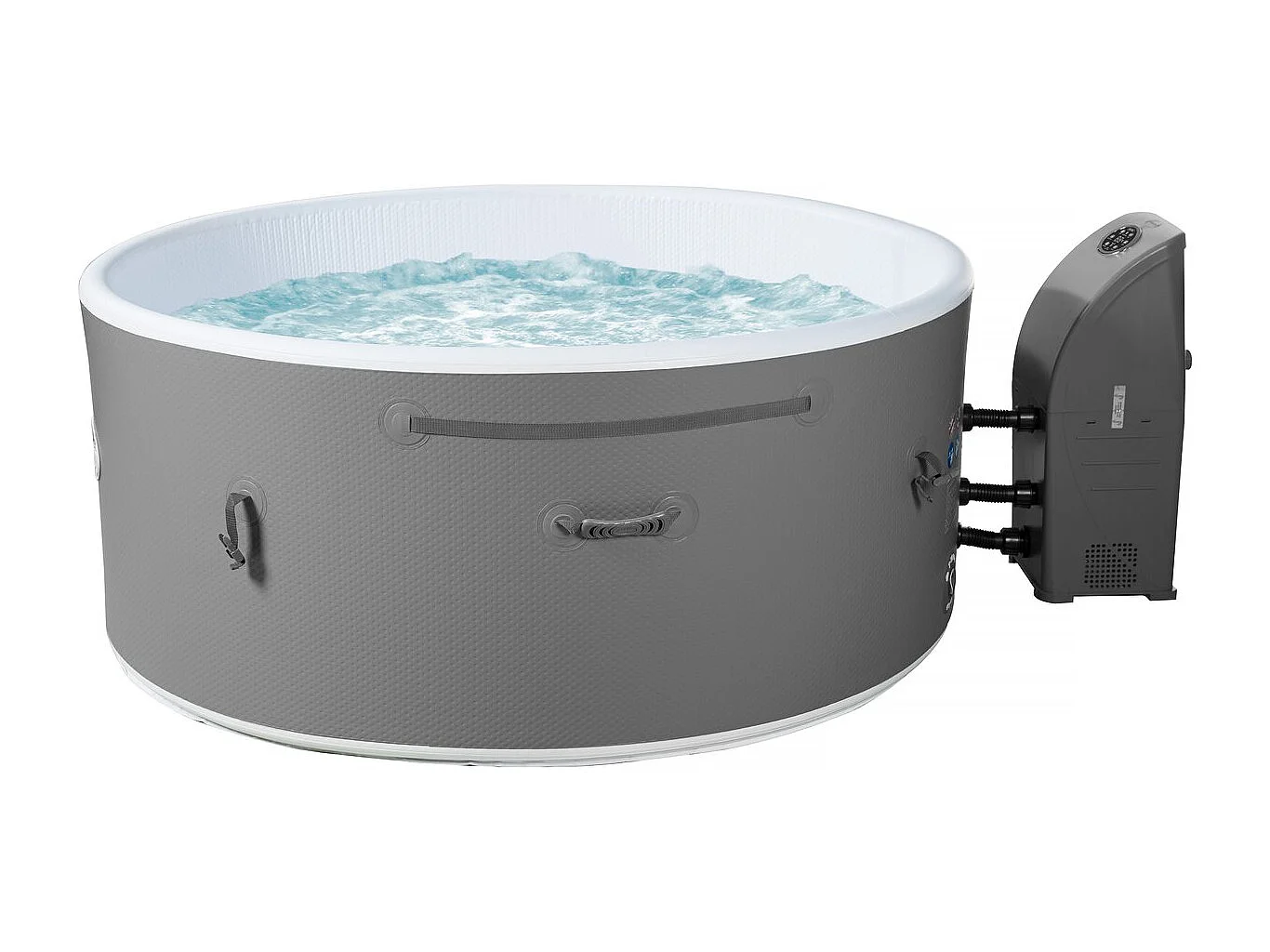 Spa semi rigide " Venise" - 5 places - Blanc/Gris