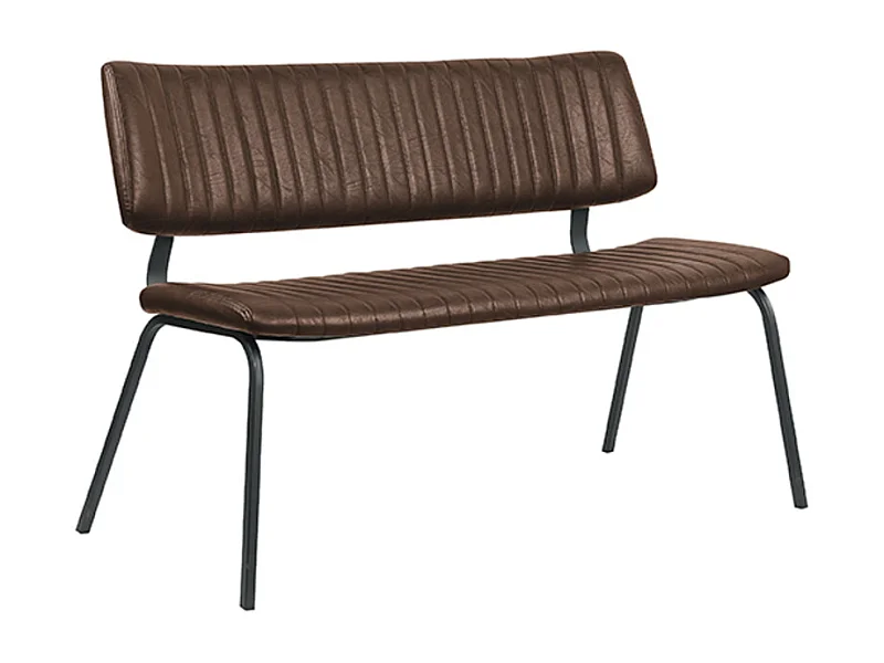 Esszimmerbank Gusto - Braun - PU-Leder - 120 cm