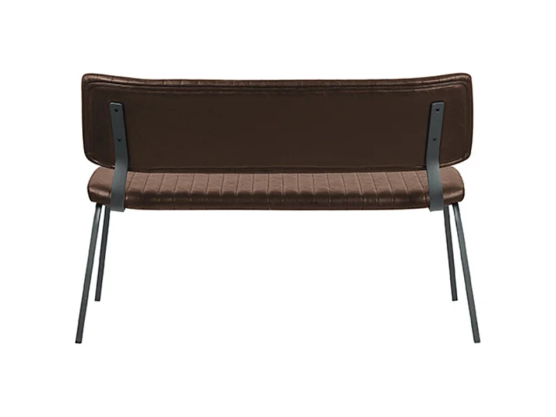 Eetkamerbank Gusto - Bruin - PU-Leder - 120 cm