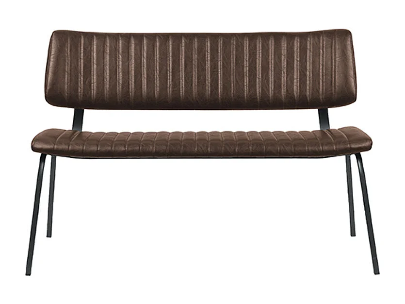 Esszimmerbank Gusto - Braun - PU-Leder - 120 cm