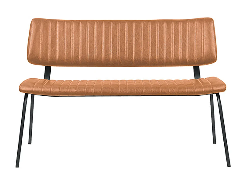 Eetkamerbank Gusto - Cognac - PU-Leder - 120 cm