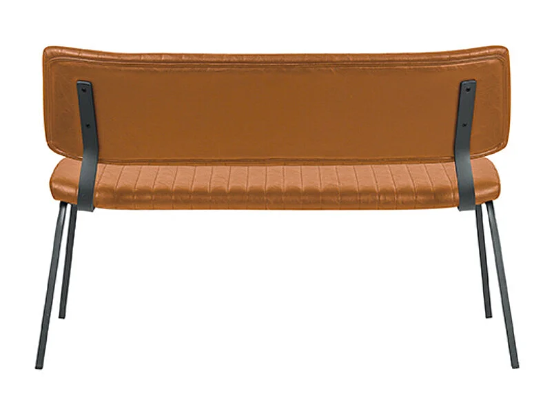 Eetkamerbank Gusto - Cognac - PU-Leder - 120 cm