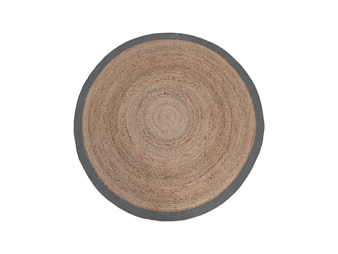 Tapis en jute - Gris - Jute - 90cm