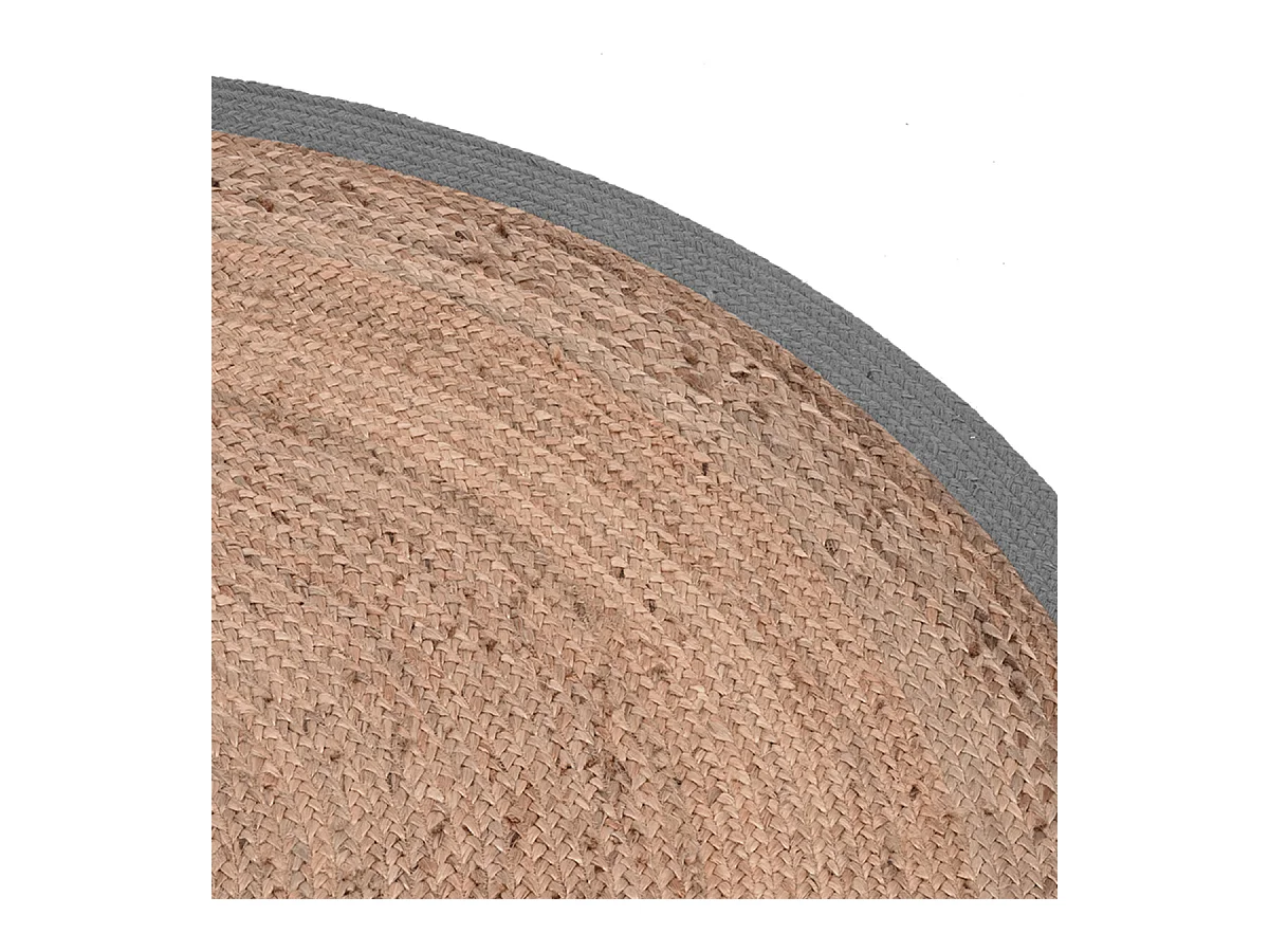 Tapis en jute - Gris - Jute - 90cm