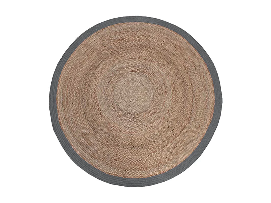 Tapis en jute - Gris - Jute - 90cm