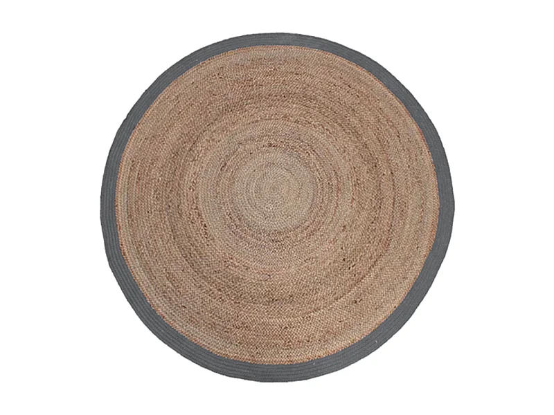 Tapis en jute - Gris - Jute - 90cm