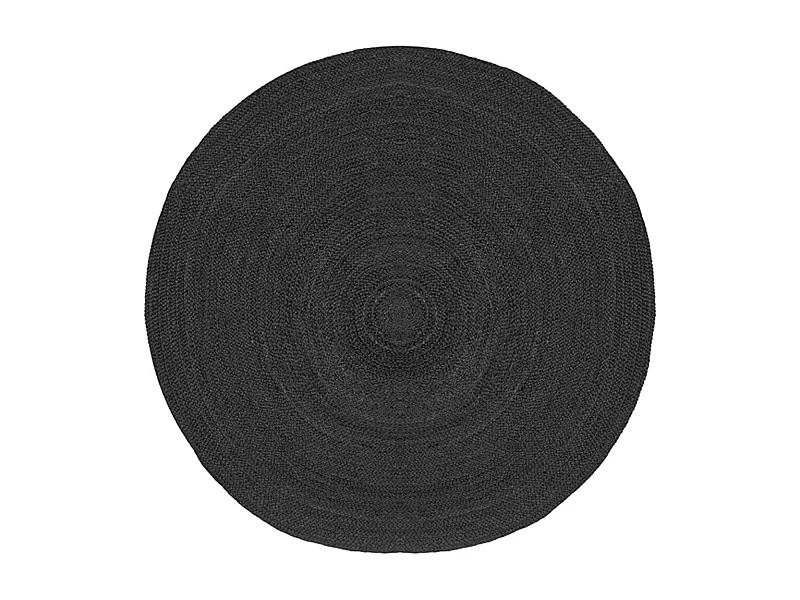 Vloerkleed Jute - Zwart - Jute - 180