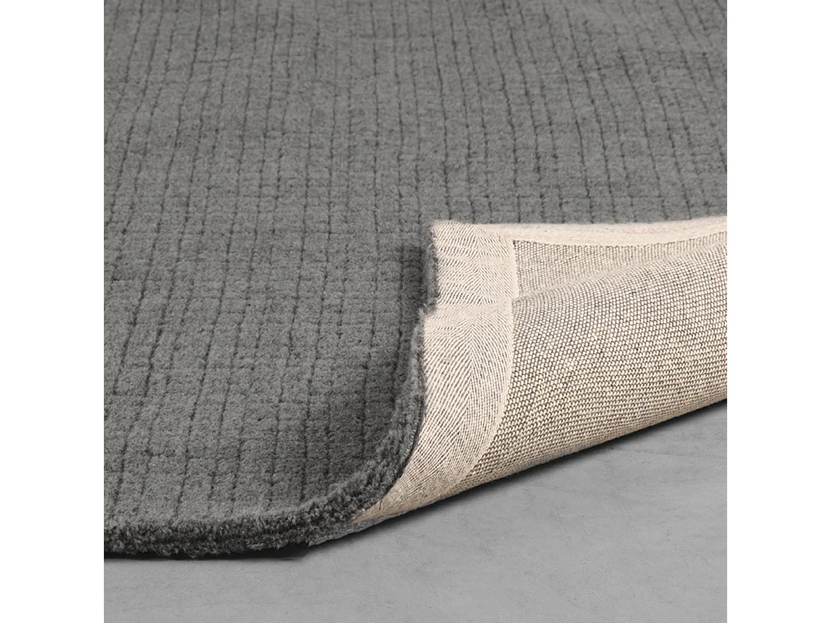 Tapis Wolly - Anthracite - Laine - 200x300cm