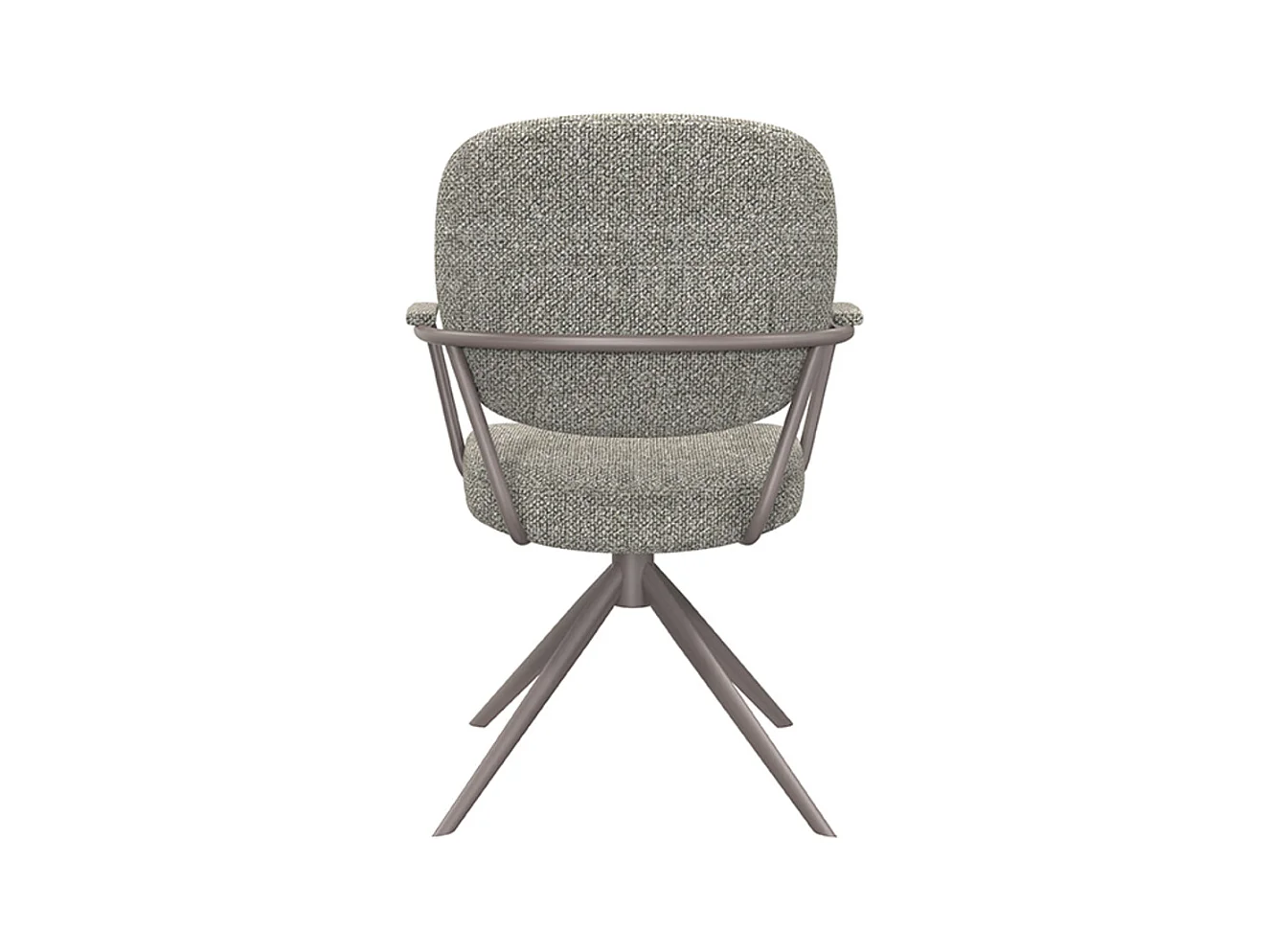 Chaise de salle à manger Basel - Gris truffe - Boucle - lot de 2