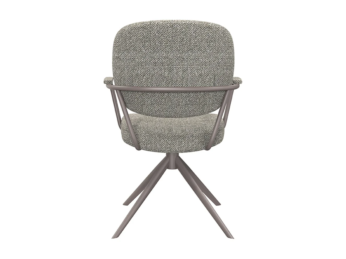 Chaise de salle à manger Basel - Gris truffe - Boucle - lot de 2