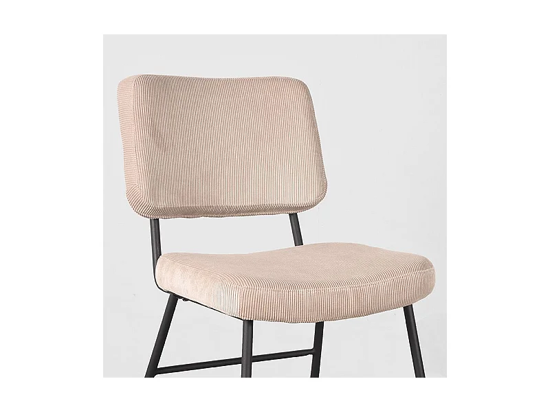 Chaise de salle à manger Noah - Naturel - Ribcord - lot de 2