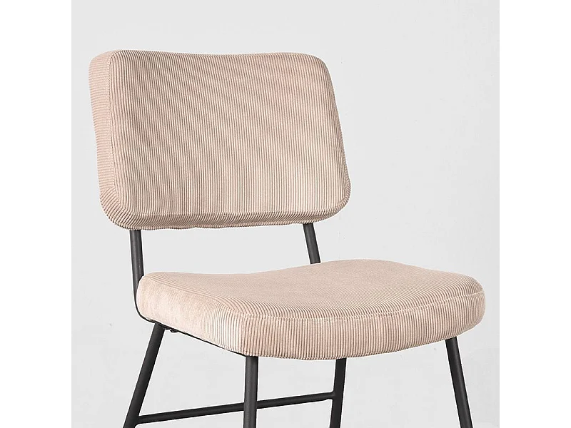 Silla de comedor Noah - Natural - Ribcord - Juego de 2