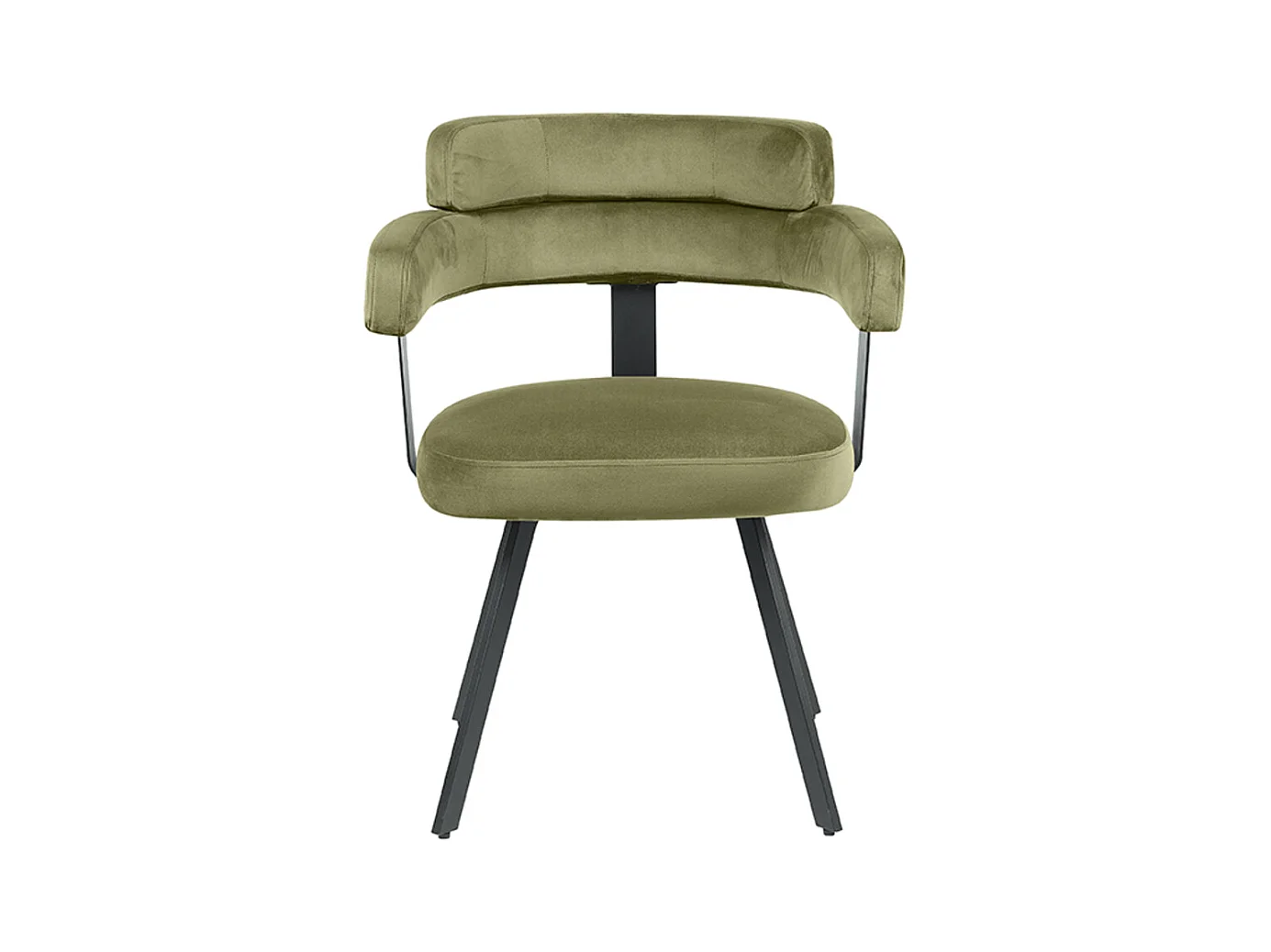 Chaise de salle à manger Bardio - Hunter - Velours - lot de 2
