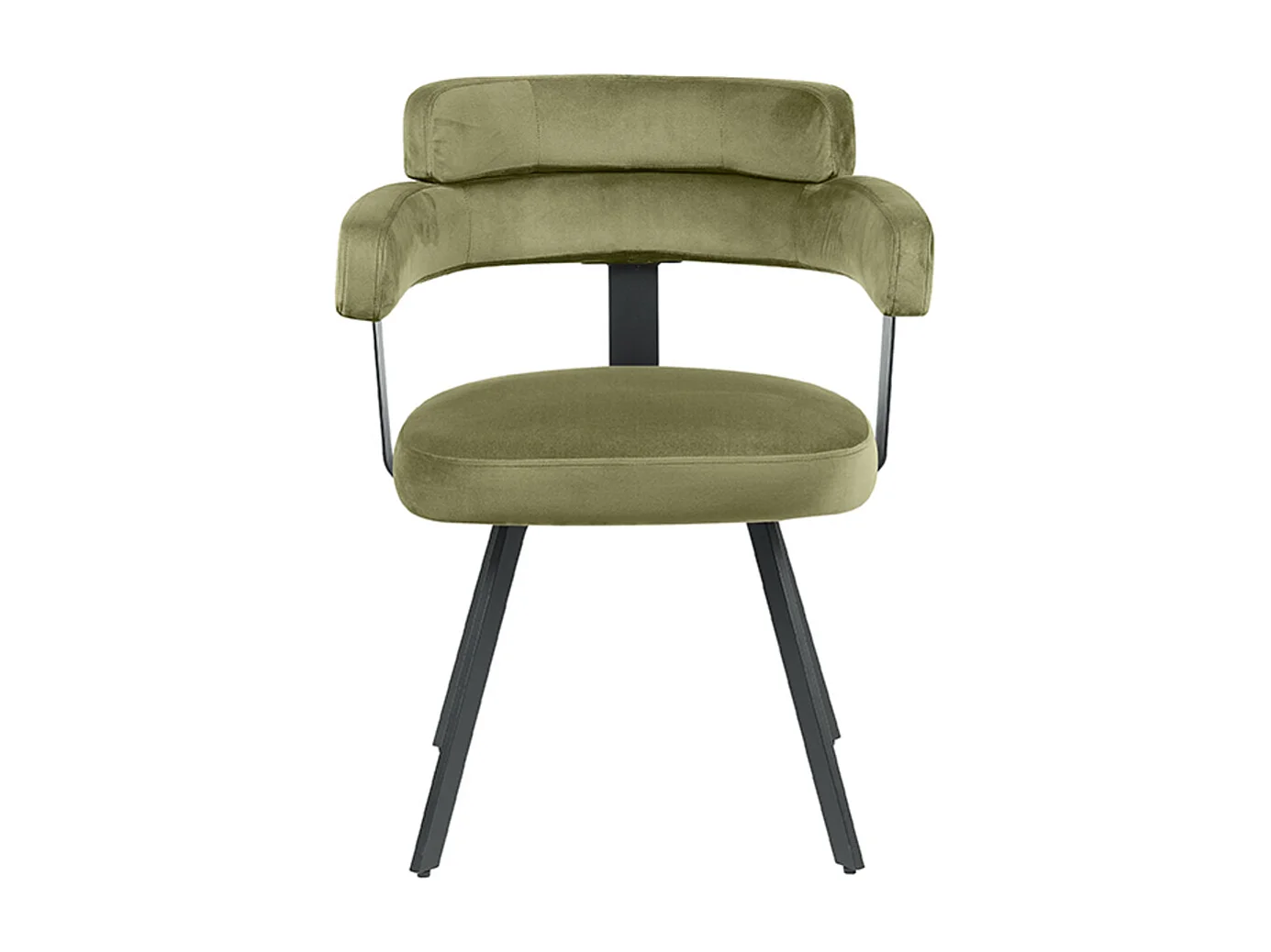 Chaise de salle à manger Bardio - Hunter - Velours - lot de 2