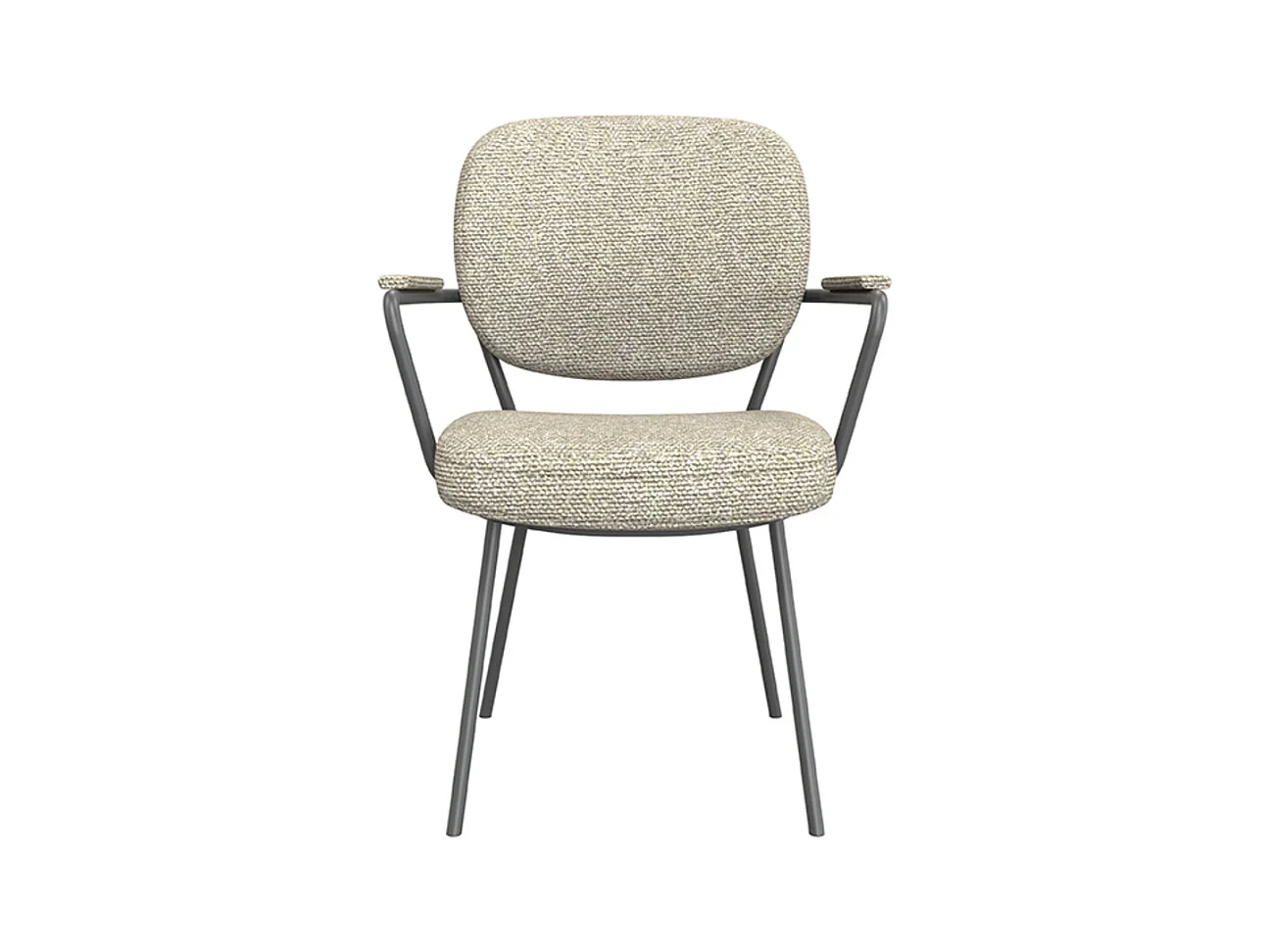 Chaise de salle à manger Lausanne - Naturel - Boucle - lot de 2