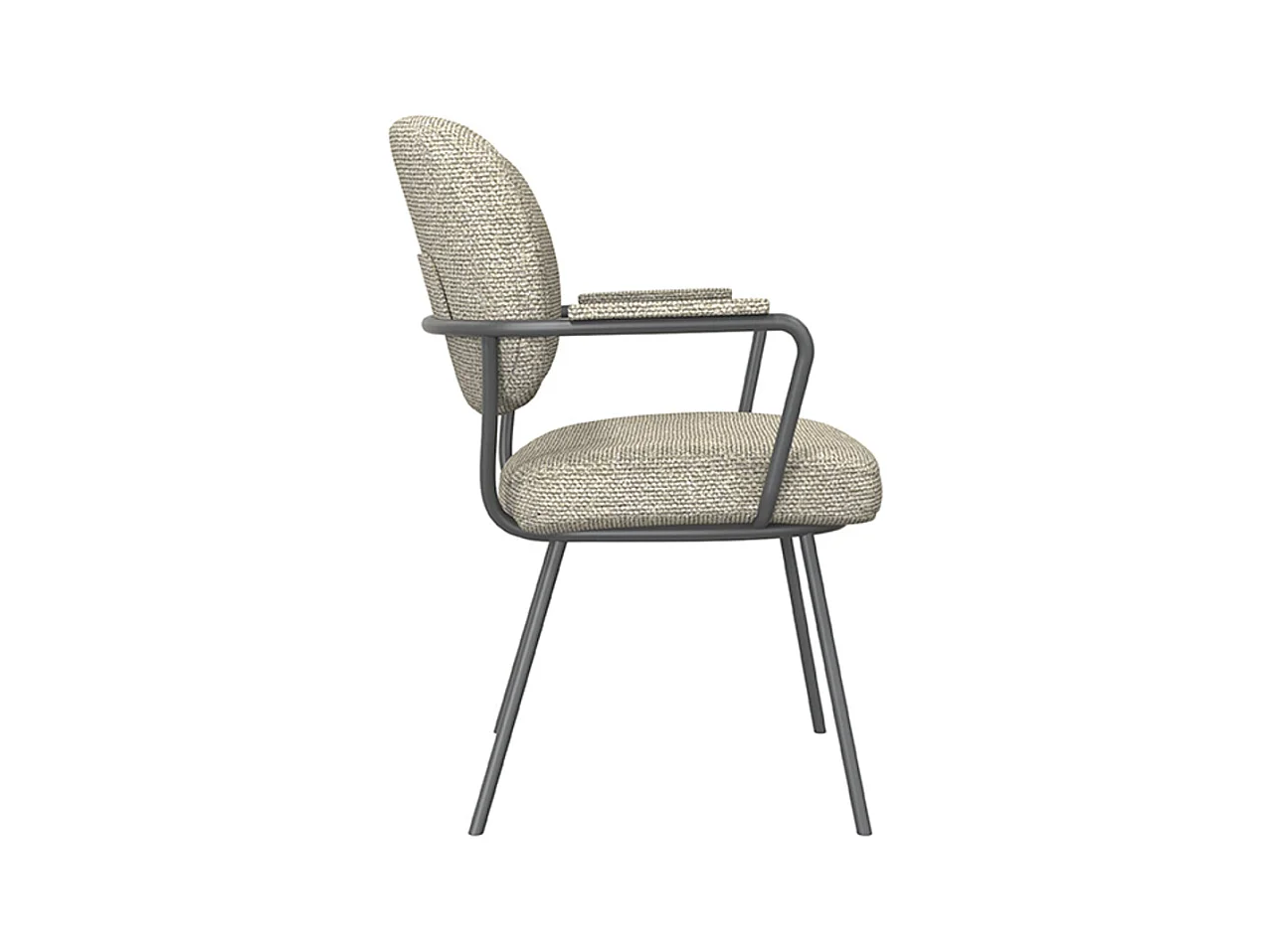 Chaise de salle à manger Lausanne - Naturel - Boucle - lot de 2