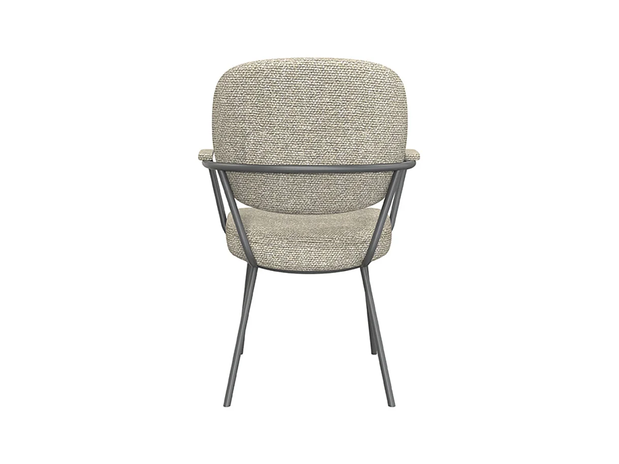 Chaise de salle à manger Lausanne - Naturel - Boucle - lot de 2