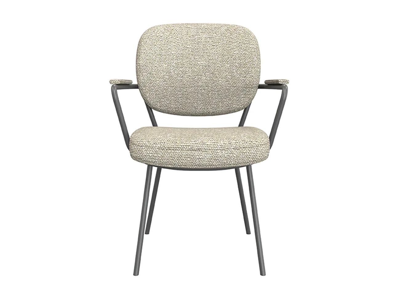 Chaise de salle à manger Lausanne - Naturel - Boucle - lot de 2