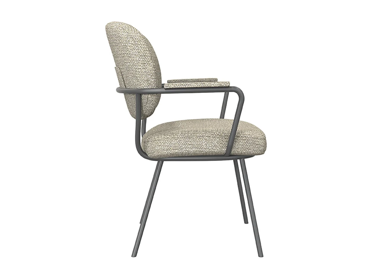 Chaise de salle à manger Lausanne - Naturel - Boucle - lot de 2