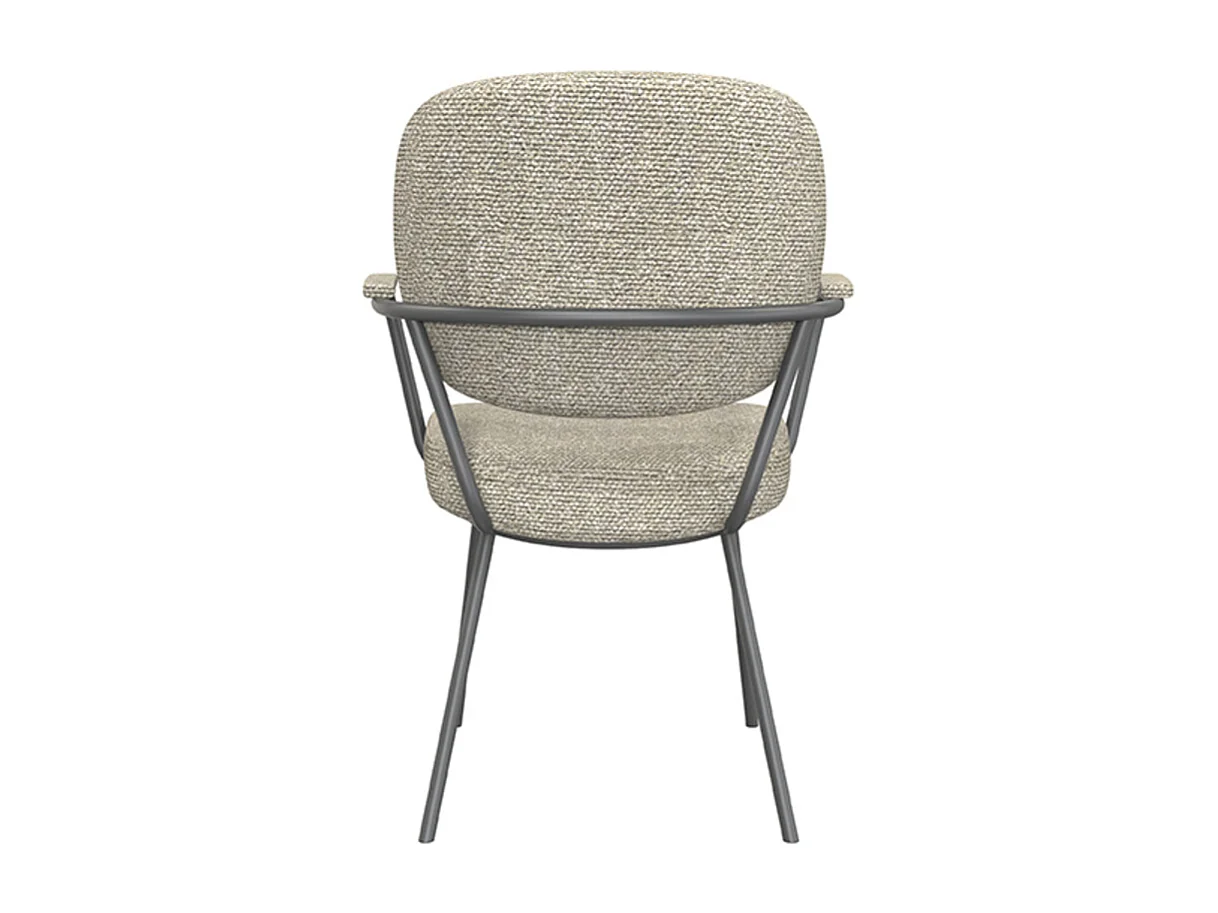 Chaise de salle à manger Lausanne - Naturel - Boucle - lot de 2