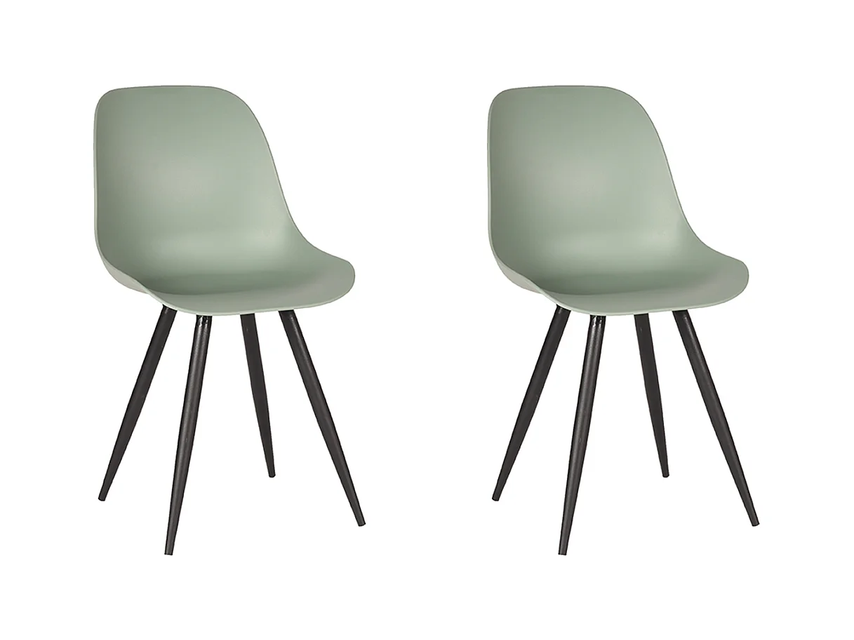 Chaise de salle à manger Monza - Forest - Plastique - lot de 2