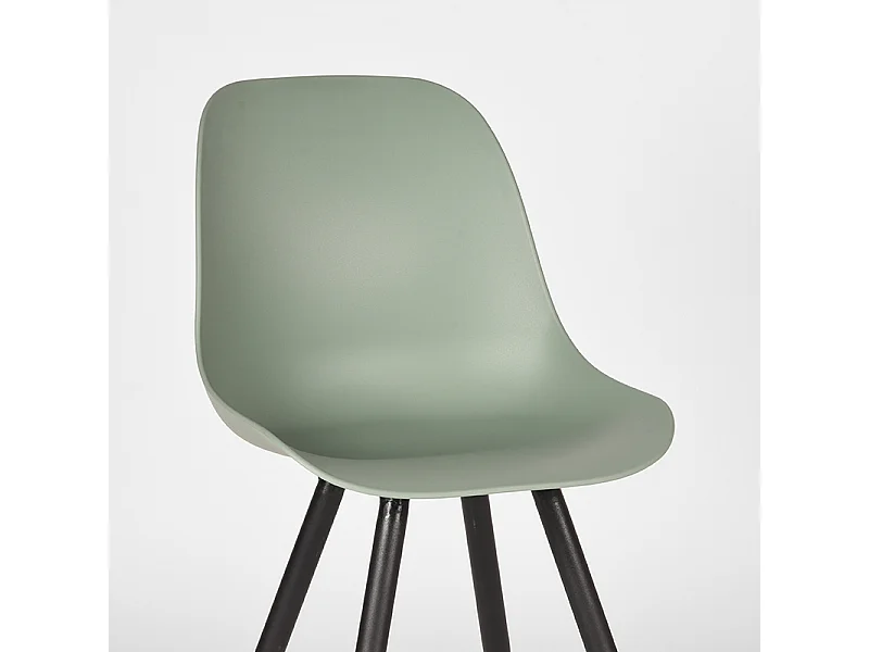 Chaise de salle à manger Monza - Forest - Plastique - lot de 2