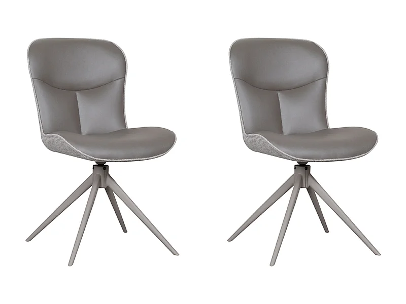 Chaise de salle à manger Thorben - Forest - Microfibre - lot de 2