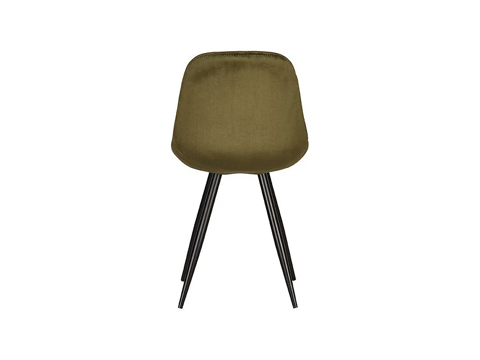 Eetkamerstoel Capri - Army green - Fluweel - set van 2