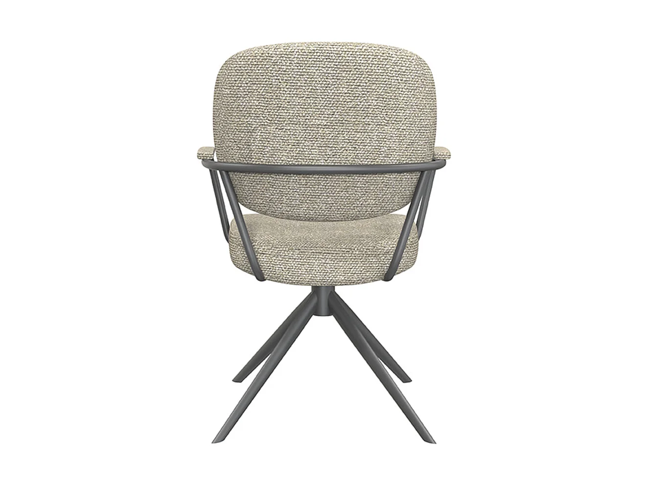 Chaise de salle à manger Basel - Naturel - Boucle - lot de 2