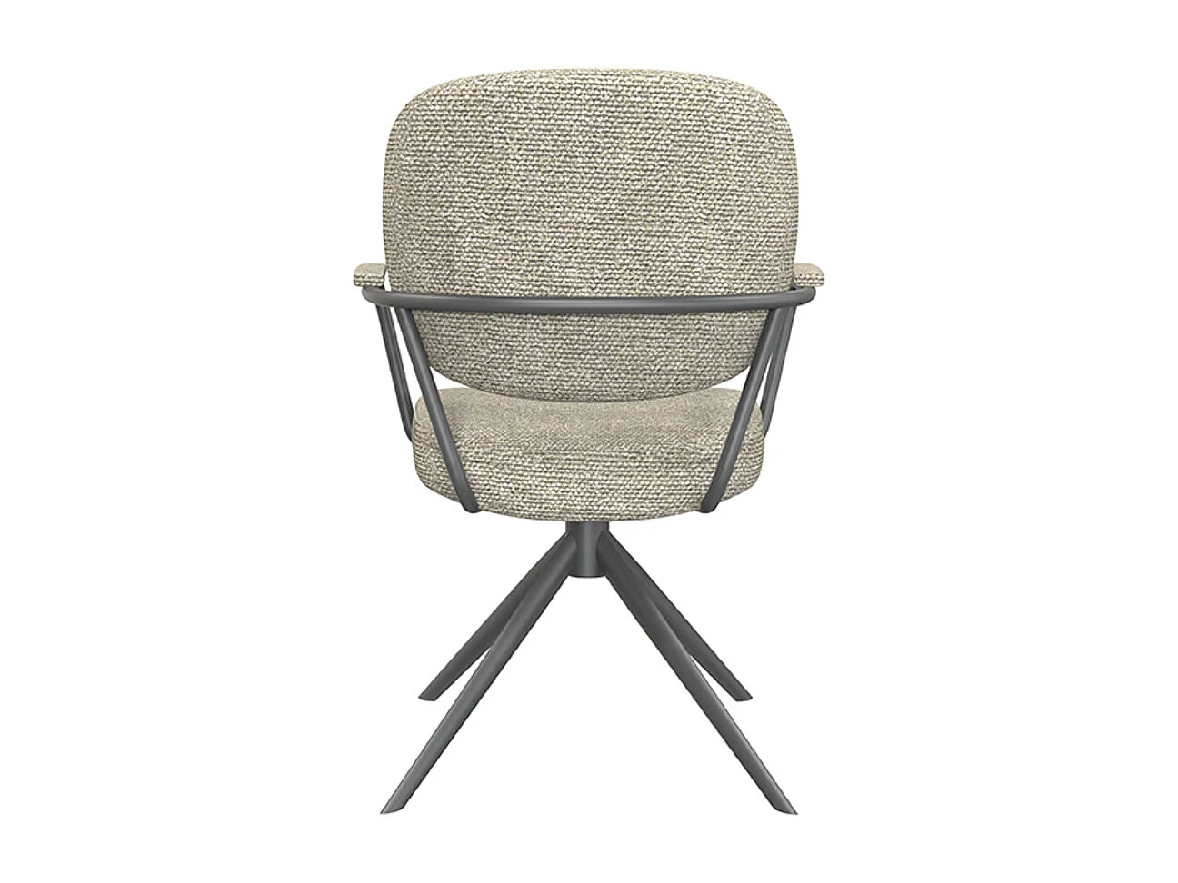 Chaise de salle à manger Basel - Naturel - Boucle - lot de 2