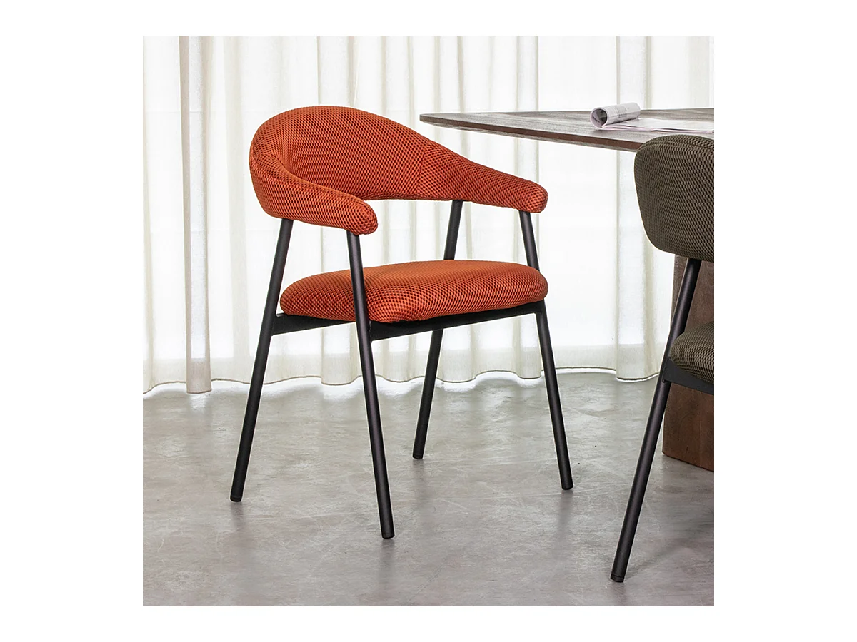 Chaise de salle à manger Amaze - Rouille - Breathe - lot de 2