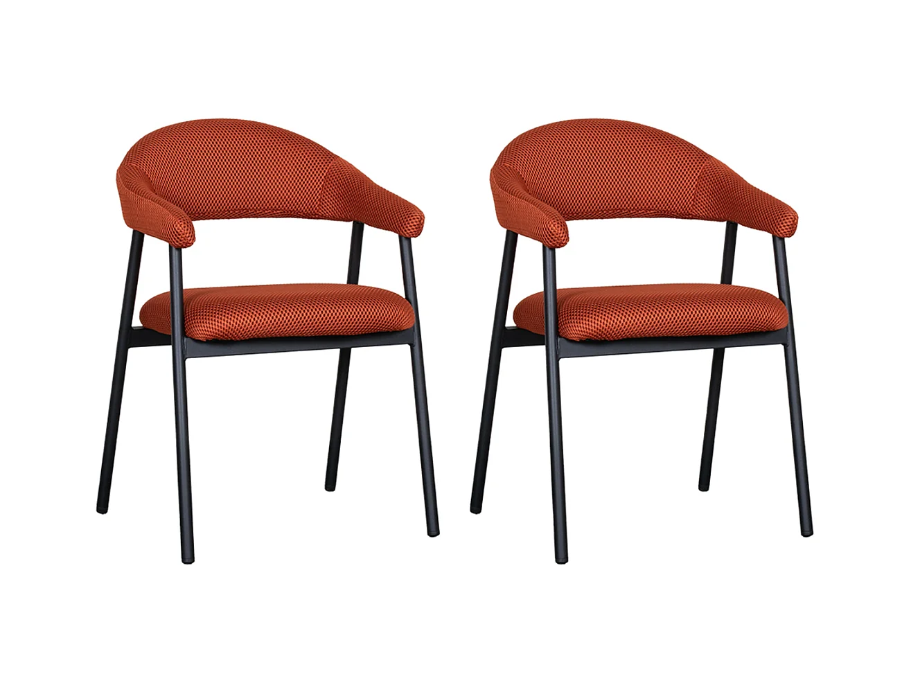 Chaise de salle à manger Amaze - Rouille - Breathe - lot de 2