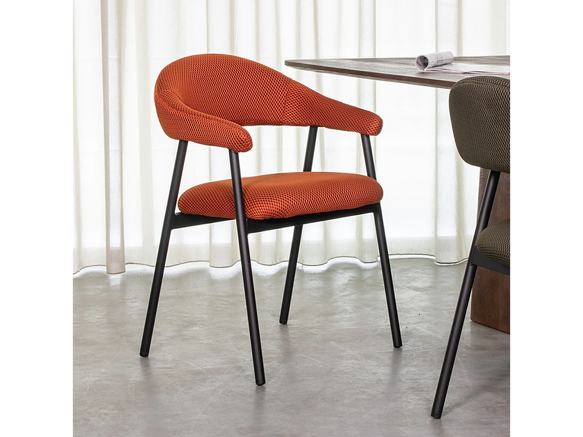 Chaise de salle à manger Amaze - Rouille - Breathe - lot de 2