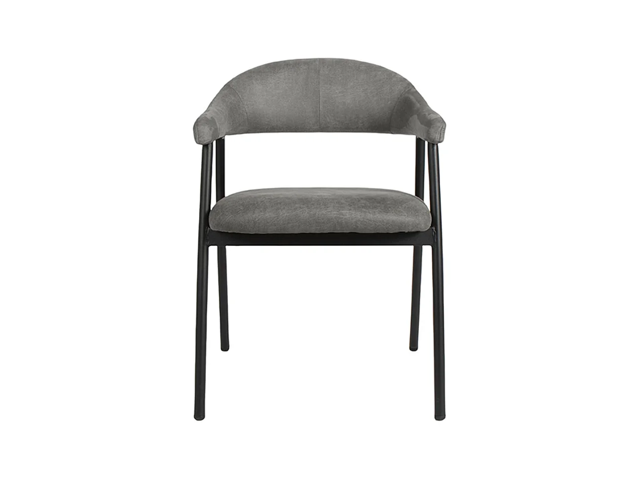 Chaise de salle à manger Amaze - Anthracite - Micro Suede - lot de 2