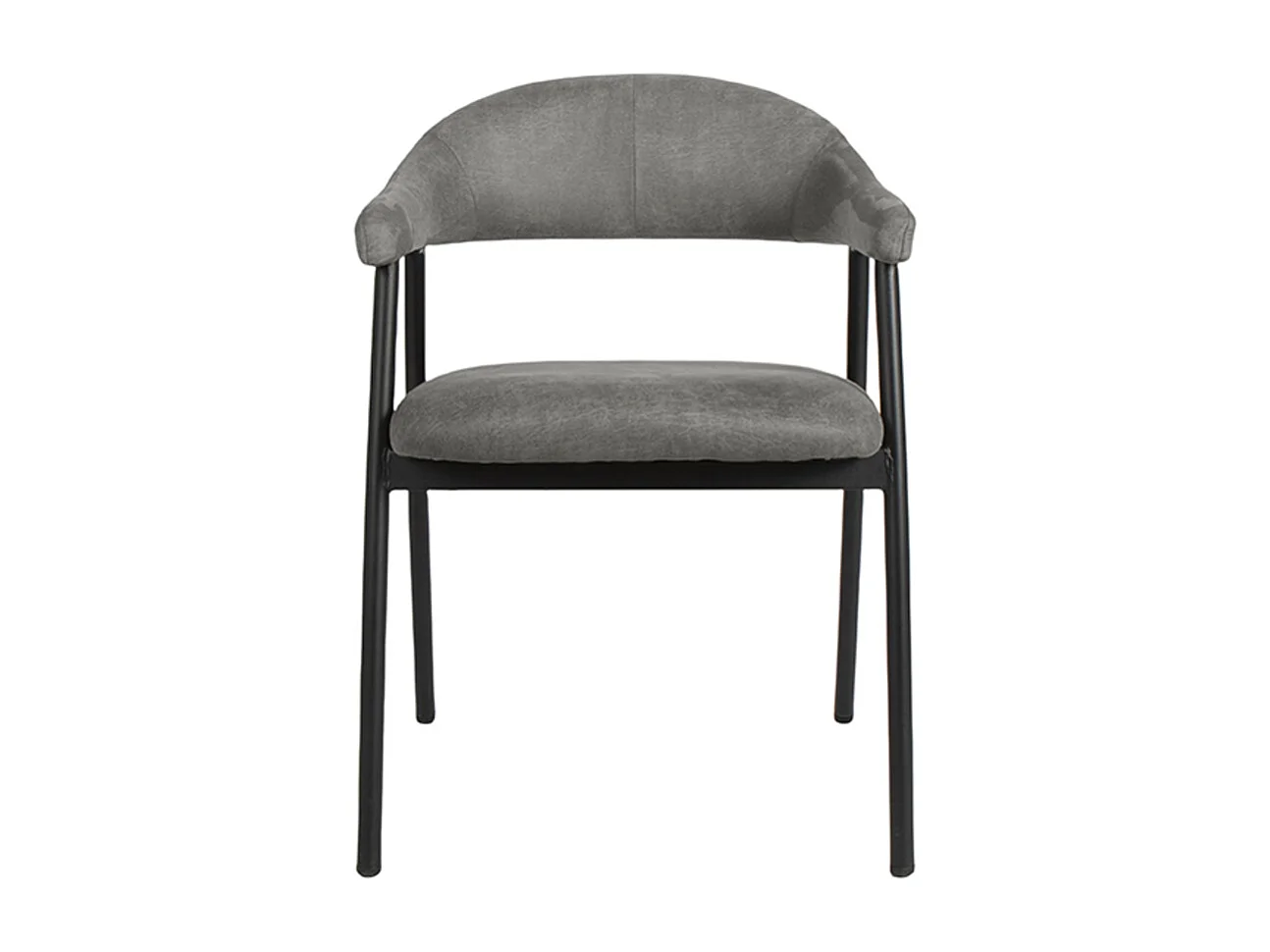 Chaise de salle à manger Amaze - Anthracite - Micro Suede - lot de 2