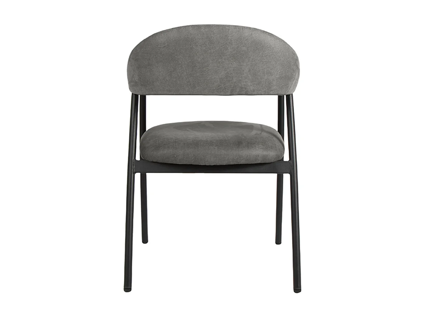 Chaise de salle à manger Amaze - Anthracite - Micro Suede - lot de 2