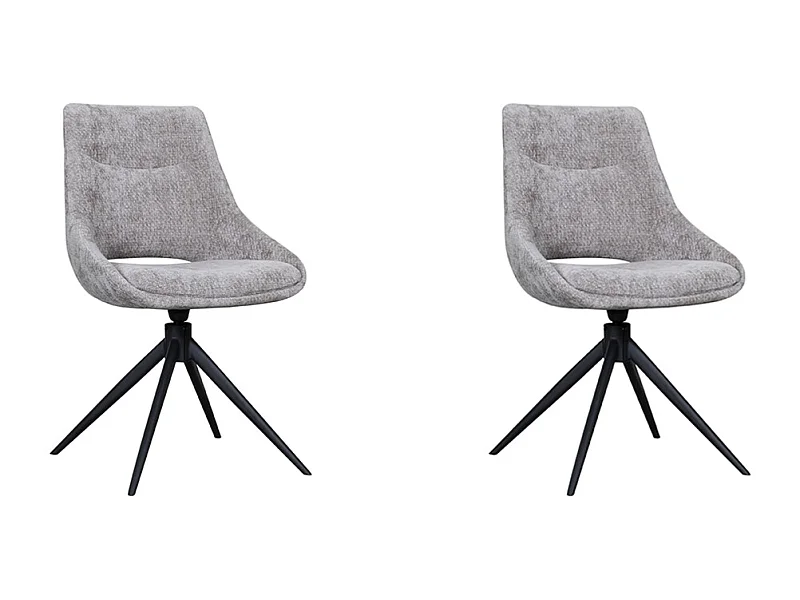 Eetkamerstoel Marlow - Stone - Elite - set van 2