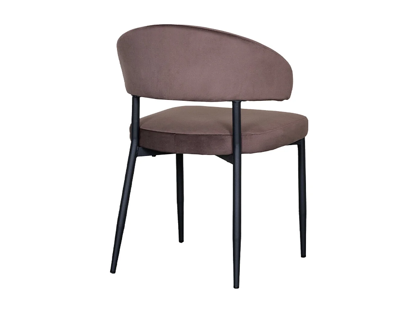 Chaise de salle à manger Bliss - Taupe - Velours - lot de 2