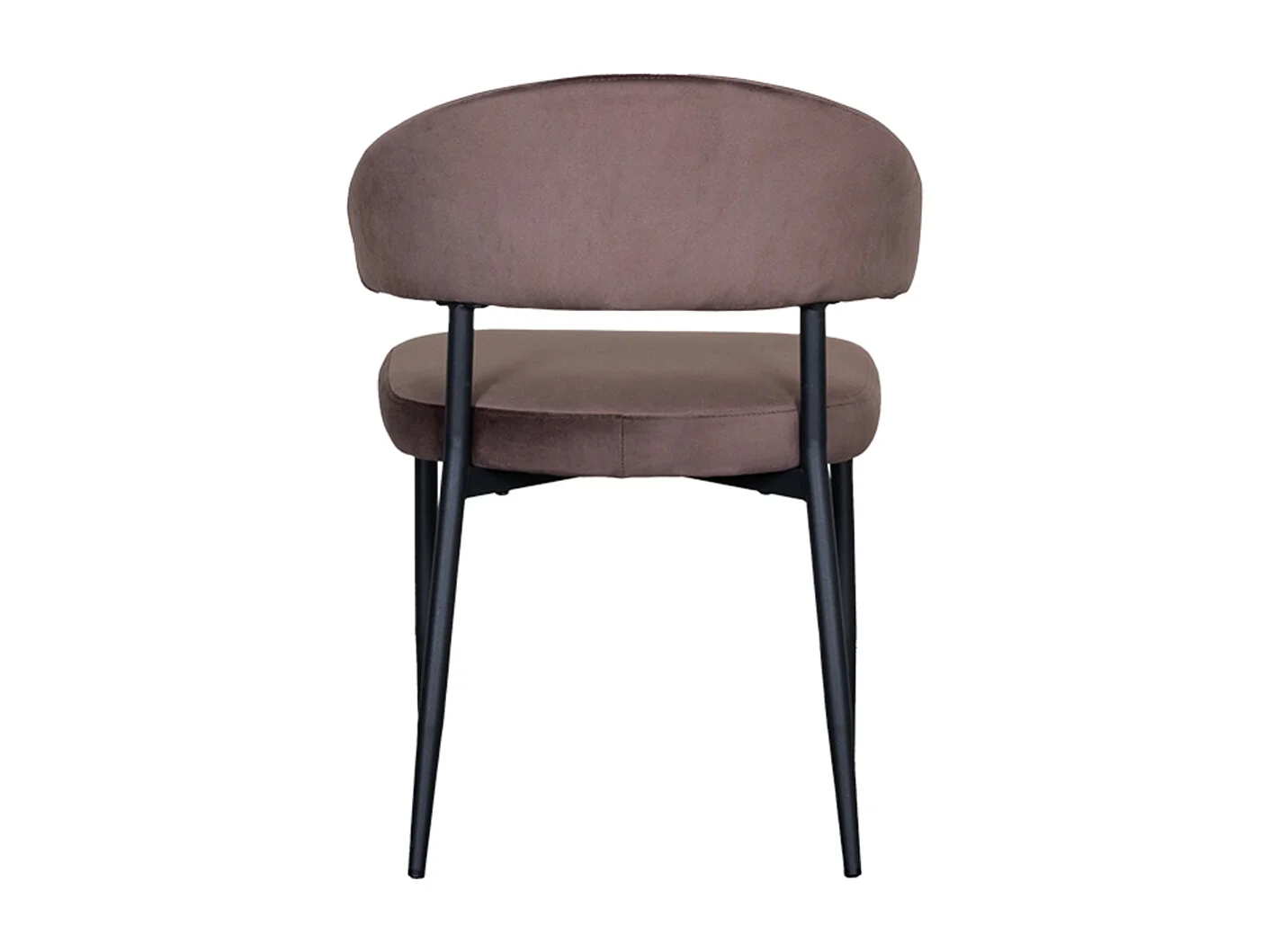 Chaise de salle à manger Bliss - Taupe - Velours - lot de 2