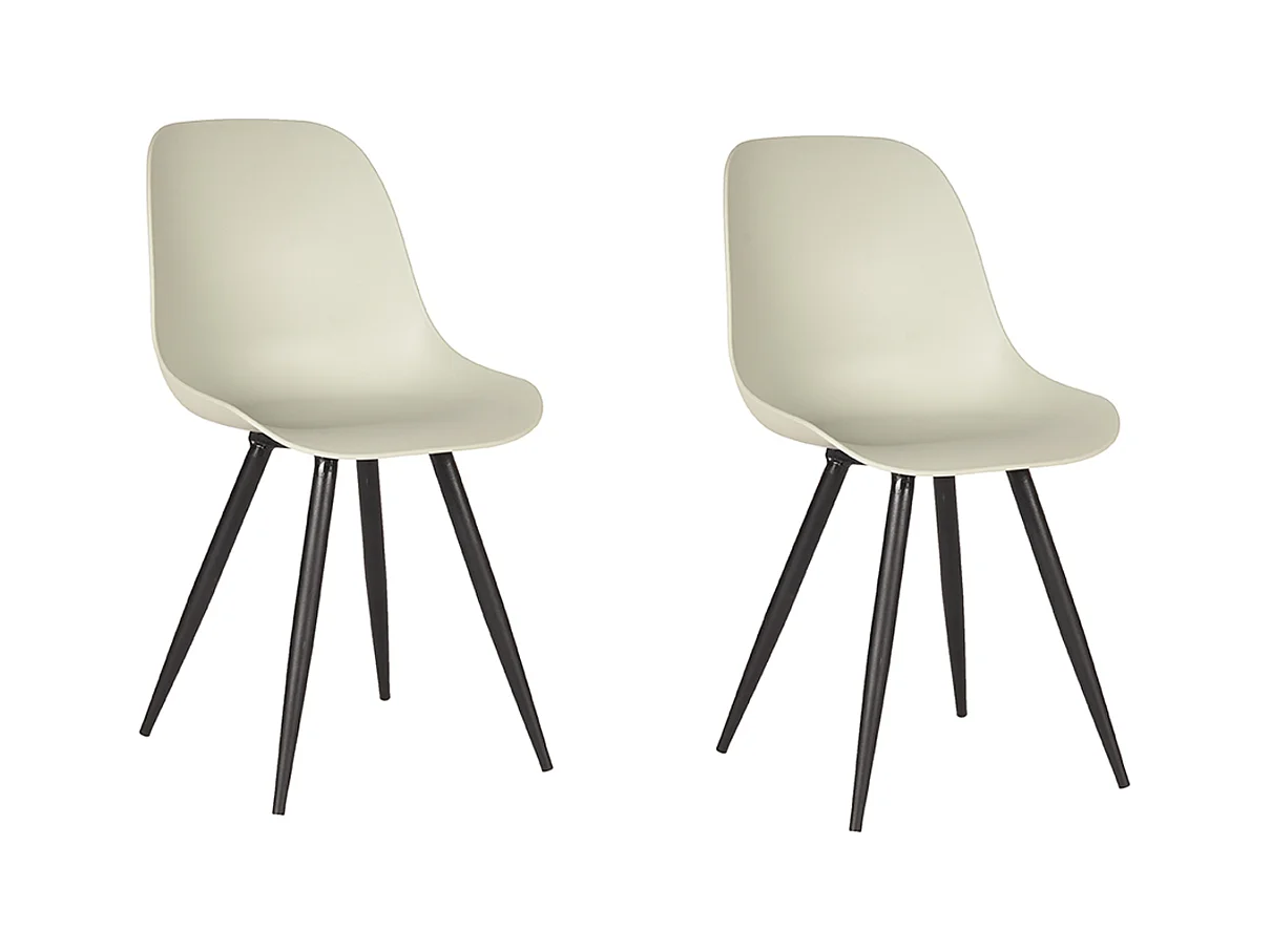 Chaise de salle à manger Monza - Breeze - Plastique - lot de 2