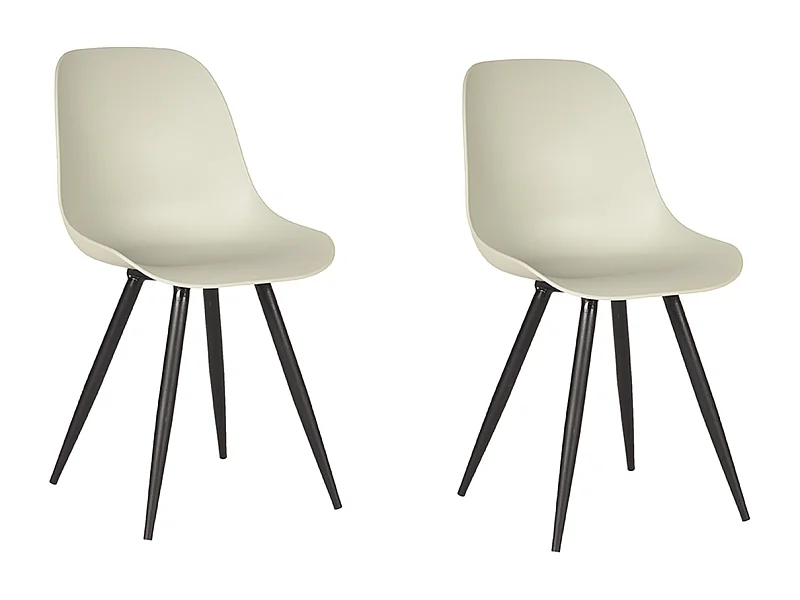 Chaise de salle à manger Monza - Breeze - Plastique - lot de 2