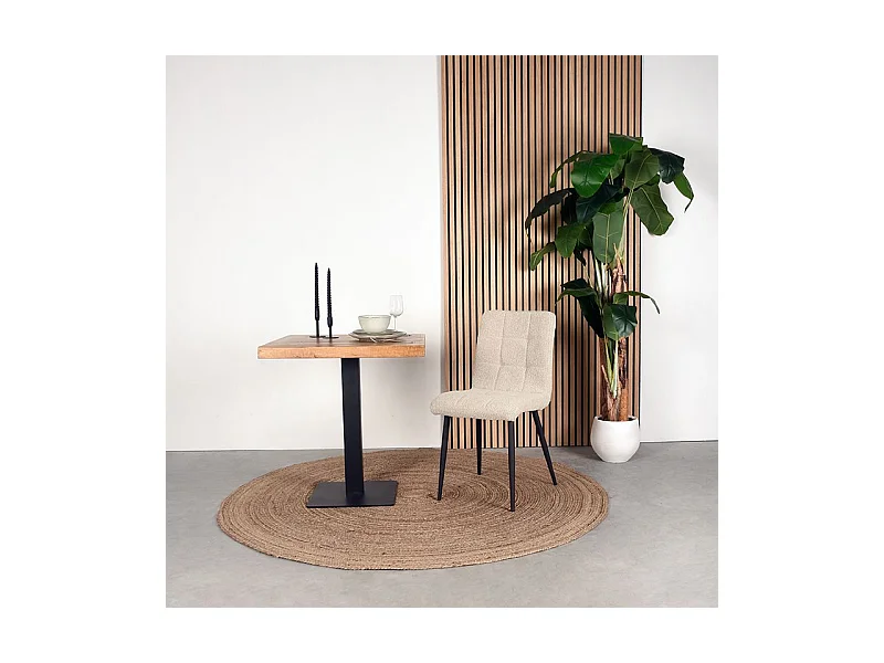 Esszimmerstuhl Sam 57x45x86 cm - Sand - Stoff - 2er-Set