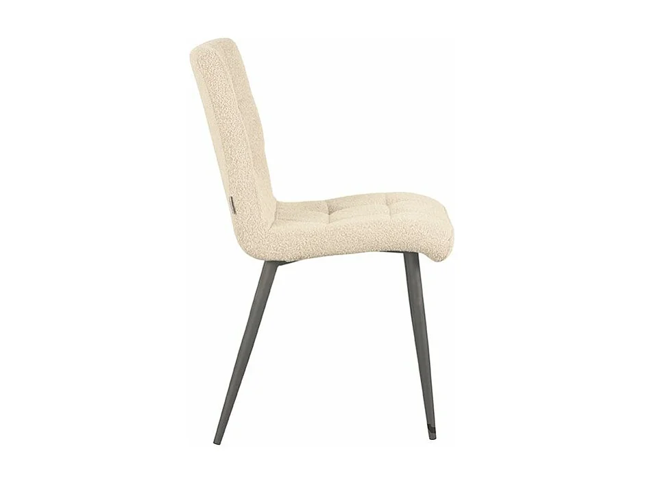 Chaise de salle à manger Sam 57x45x86 cm - Sable - Tissu - Lot de 2