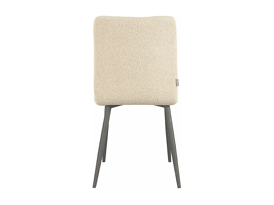 Chaise de salle à manger Sam 57x45x86 cm - Sable - Tissu - Lot de 2