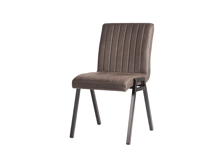 Esszimmerstuhl Matz - Anthrazit - Mikrofaser - 2er Set