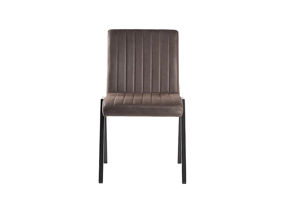 Esszimmerstuhl Matz - Anthrazit - Mikrofaser - 2er Set