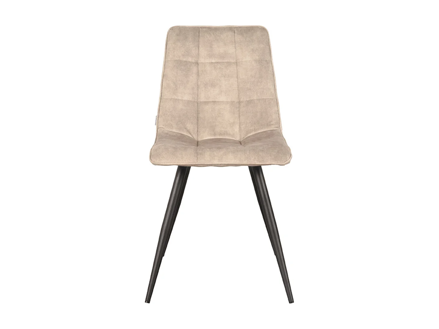 Chaise de salle à manger Jelt - Sable - Velours - lot de 2