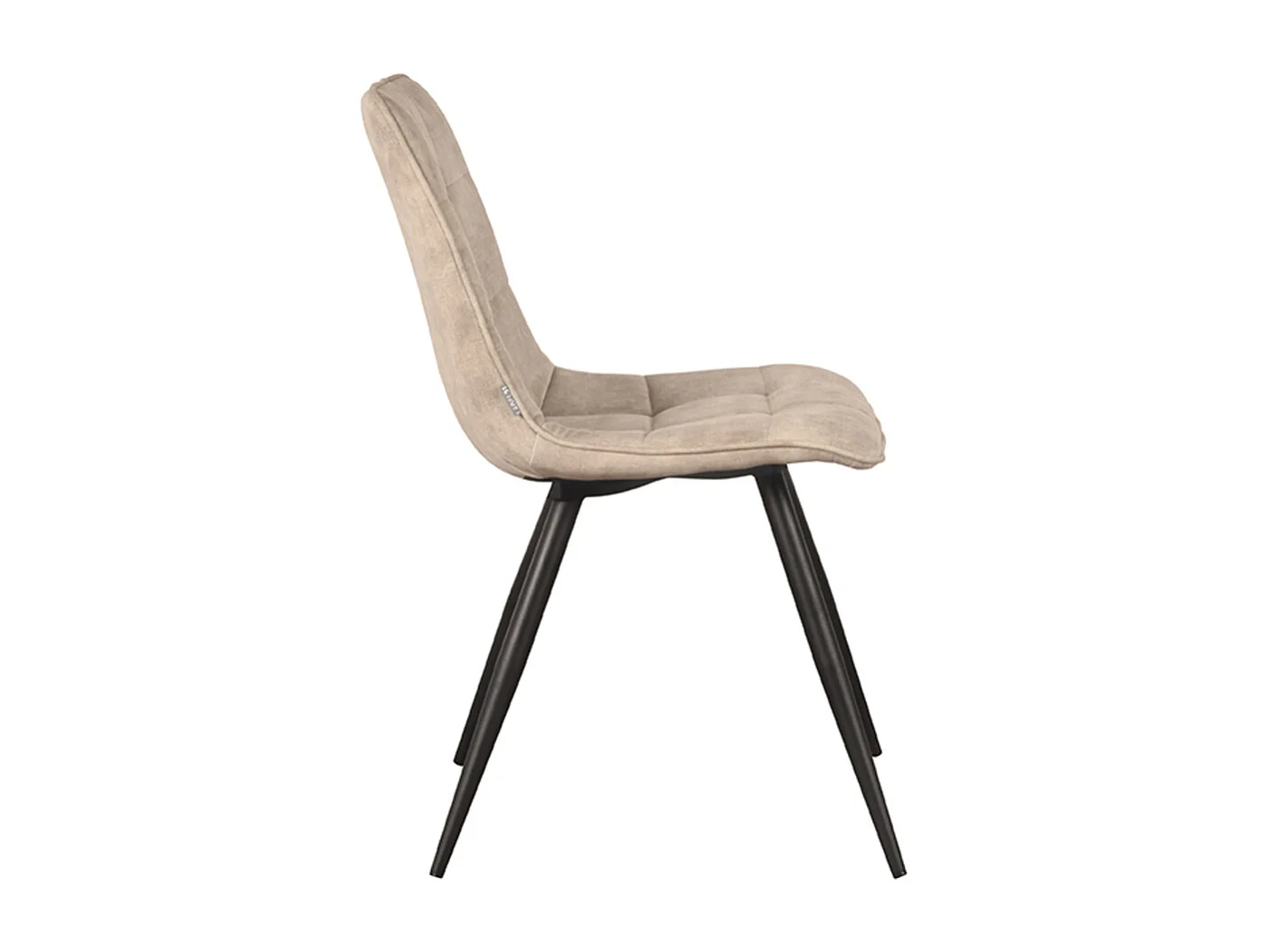 Chaise de salle à manger Jelt - Sable - Velours - lot de 2