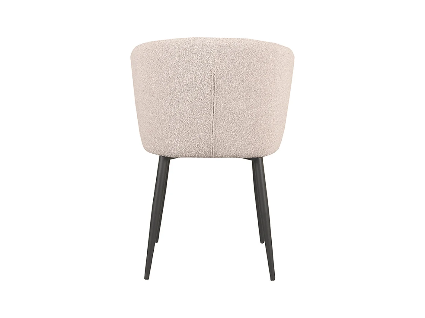 Chaise de salle à manger Wave - Naturel - Boucle - 60x58x85 cm - lot de 2