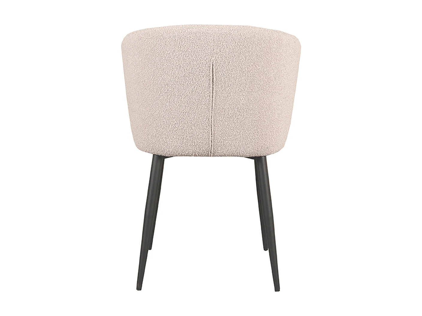 Chaise de salle à manger Wave - Naturel - Boucle - 60x58x85 cm - lot de 2